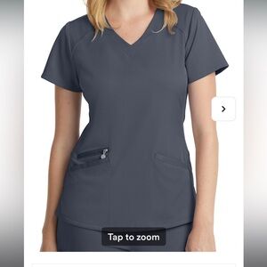Beyond Scrubs Harmony Collection Faith V-neck Scrub Top